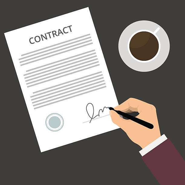 90+ Couple Signing Form Stock Illustrations, Royalty-Free Vector ...