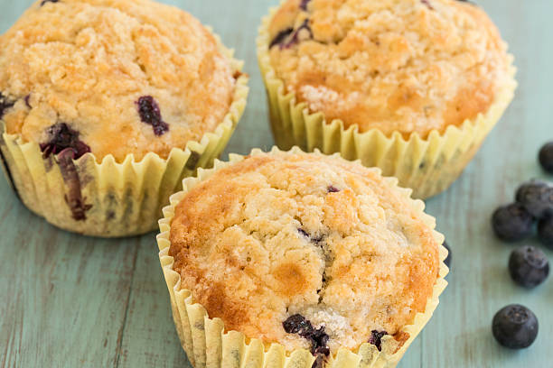 istock Fresh Baked Blueberry Breakfast Muffins 613320964