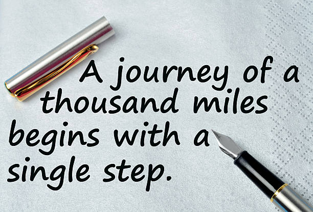 istock Journey of a thousand miles begins with a single step 613323588