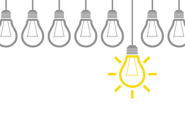 illustrations, cliparts, dessins animés et icônes de nouvelle idée concept - business leadership backgrounds light bulb