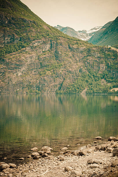 istock Mountains and fjord in Norway, 613326462
