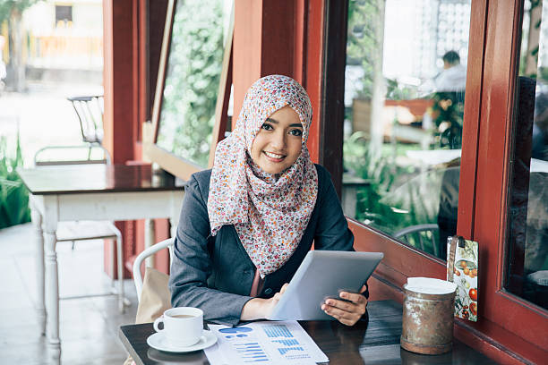 istock businesswoman on a coffee break 613327218