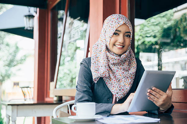 istock businesswoman on a coffee break 613327242
