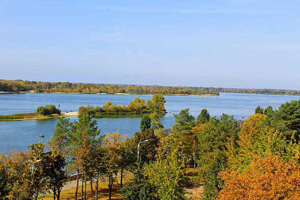 istock View on the river Dnieper on autumn 613331240