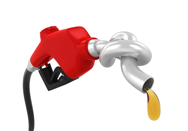 istock Gas Pump Nozzle with Knot 613335674