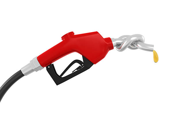 istock Gas Pump Nozzle with Knot 613335700