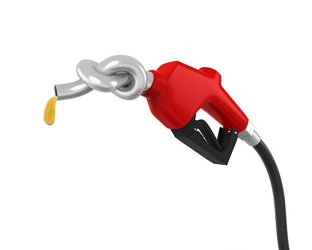 istock Gas Pump Nozzle with Knot 613335730