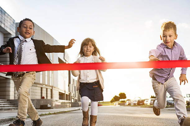istock Run to the finish line! 613337458