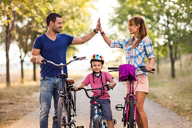 istock High five for beautiful family day in nature! 613338010