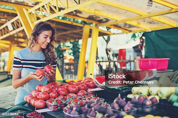 On The Farmers Market Stock Photo - Download Image Now - Agricultural Fair, Farmer's Market, Fruit