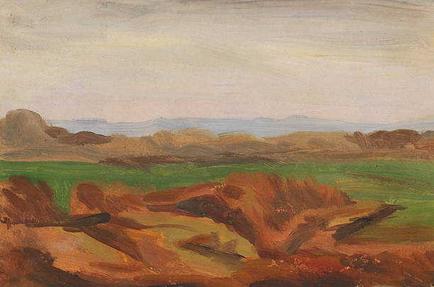 istock Autumn landscape. Oil painting 613340506