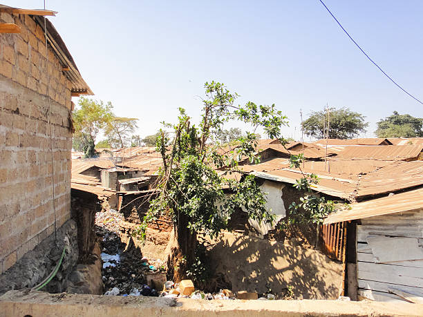 istock Kibera slum poor huts (or houses) near Nairobi. Kenya 613341280