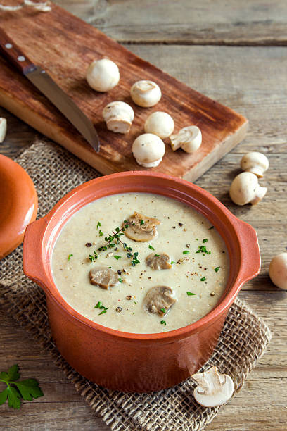 istock Mushroom cream soup 613341384