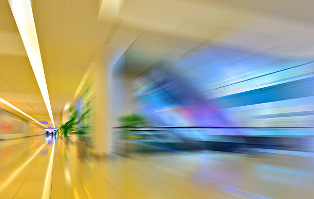 istock Empty shopping center in sunset, Dubai 613341906