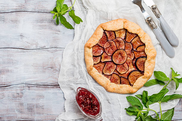 istock Homemade figs galette 613341918