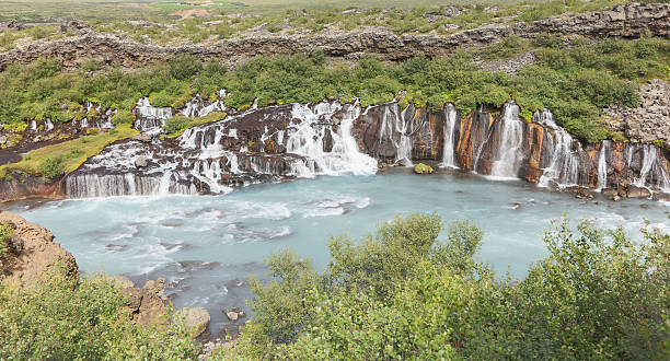 istock Hraunfossar waterfalls in Iceland 613342684
