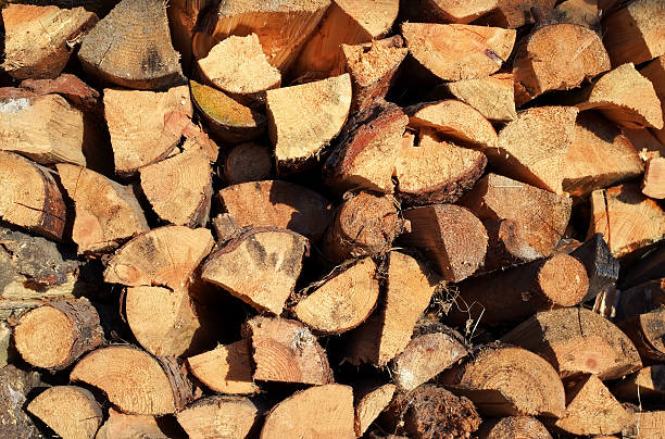 Pile of chopped fire wood prepared for winter. Pile of chopped fire wood prepared for winter. Old firewood pile background fuelwood stock pictures, royalty-free photos & images