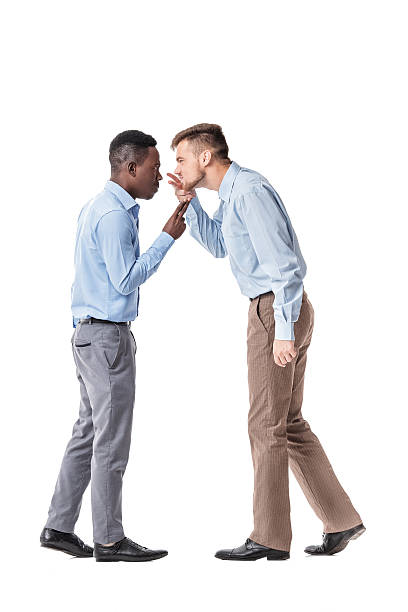 dos hombres de negocios discutiendo - photography people two people male fotografías e imágenes de stock