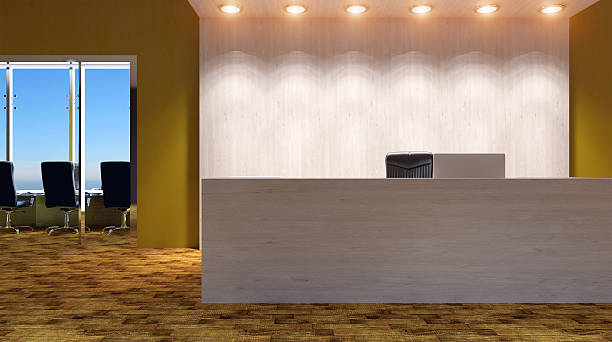 istock Meeting room. Winter morning. 3D rendering 613344588