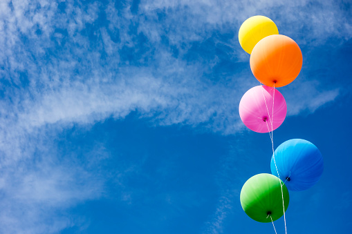 Colorful Balloons Over Sky