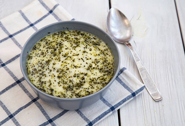 Homemade Turkish yogurt soup (yayla soup)
