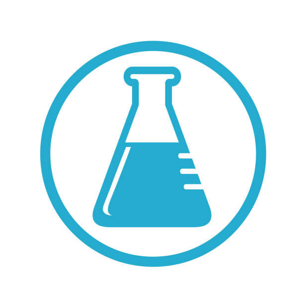 Lab icon Lab icon. Each element in a separate layers. Very easy to edit vector EPS10 file. It has transparency layers with blend effects. beaker stock illustrations