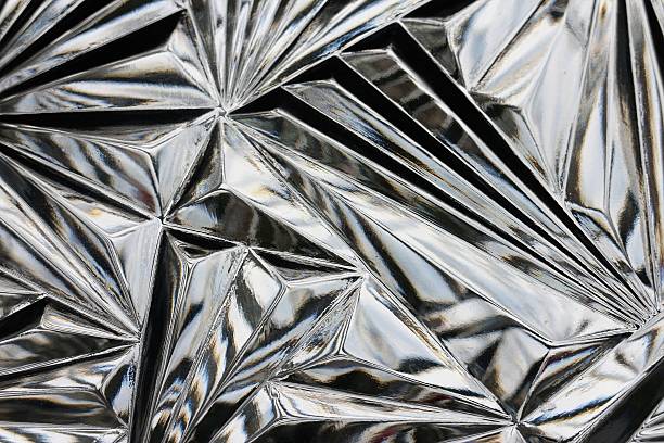 Cut glass close up pattern in horizontal 3:2 format.