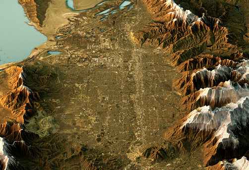 Aerial view of the Pastoruri Glacier, Ancash. Peru