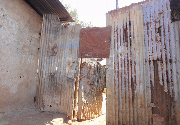 istock Kibera slum poor huts (or houses) near Nairobi. Kenya 613516626