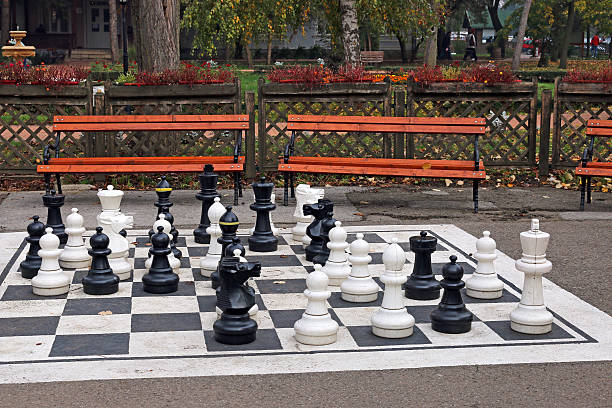 istock chess figures in park autumn season 613516808