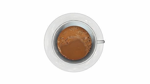 istock top view of a coffe cup isolated on white 613517070
