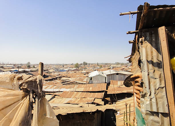 istock Kibera slum poor huts (or houses) near Nairobi. Kenya 613517264