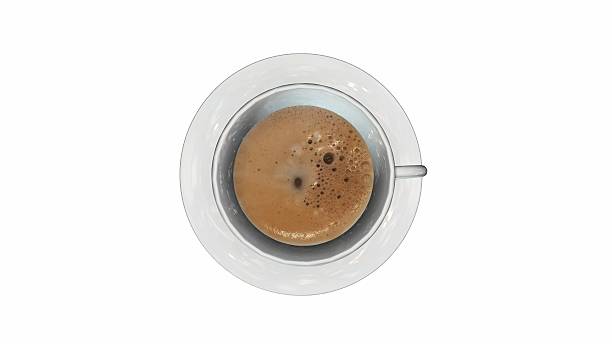 istock top view of a coffe cup isolated on white 613517284