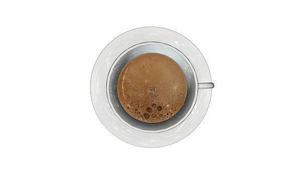istock top view of a coffe cup isolated on white 613517390