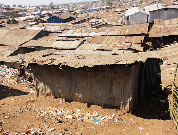 istock Kibera slum poor huts (or houses) near Nairobi. Kenya 613517542