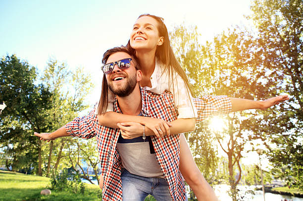 istock Happy Smiling Couple in love. 613518816