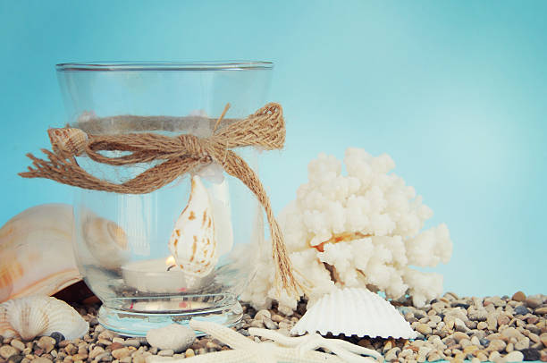 istock summer time with fish star and sea shells 613522390