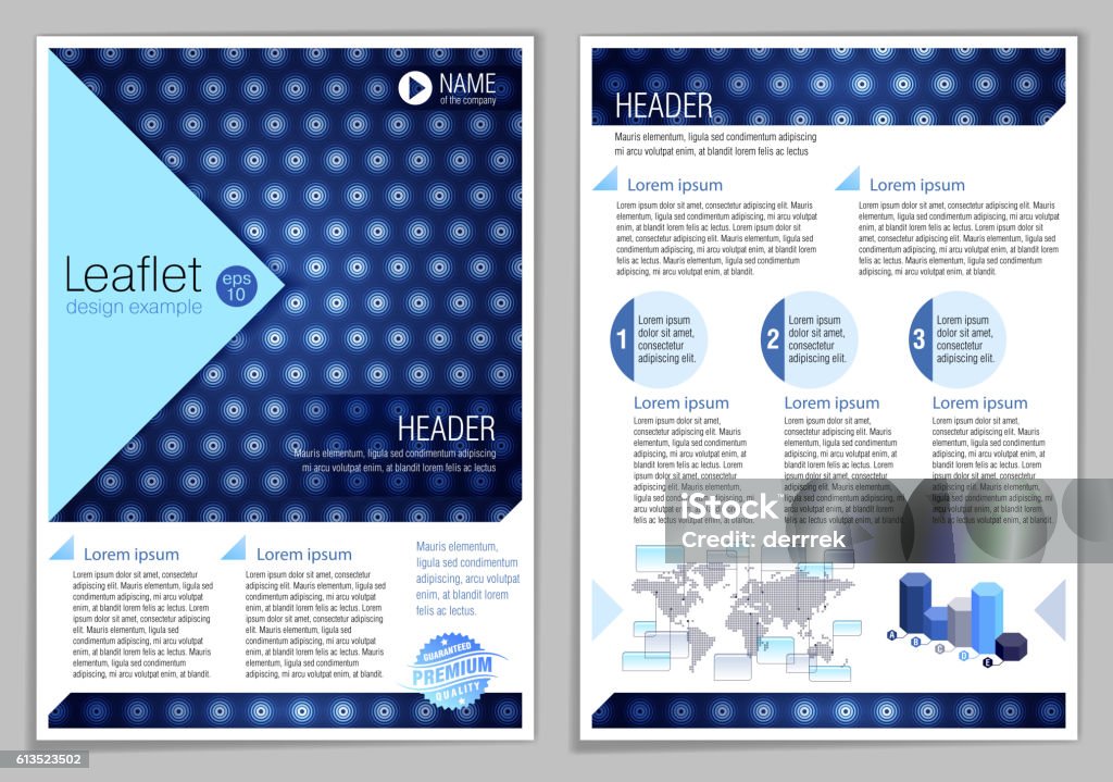 Example For Leaflet Leaflet Design Example Stock Illustration - Download Image Now ...