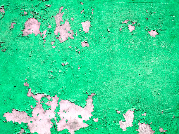 istock Closeup of rough green textured background 613525092