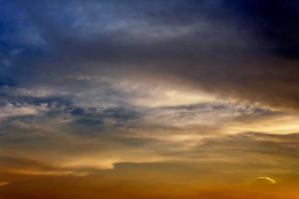 istock Dark color blue sky and Cloud black, 613528202