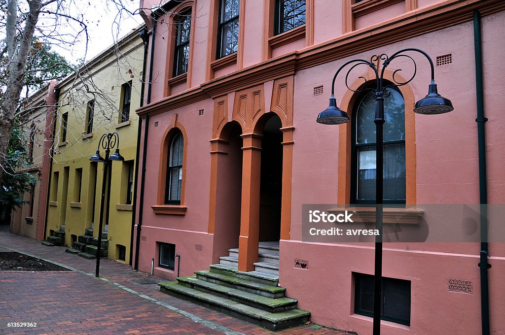 Heritage buildings in The Rocks Sydney Stock Photo