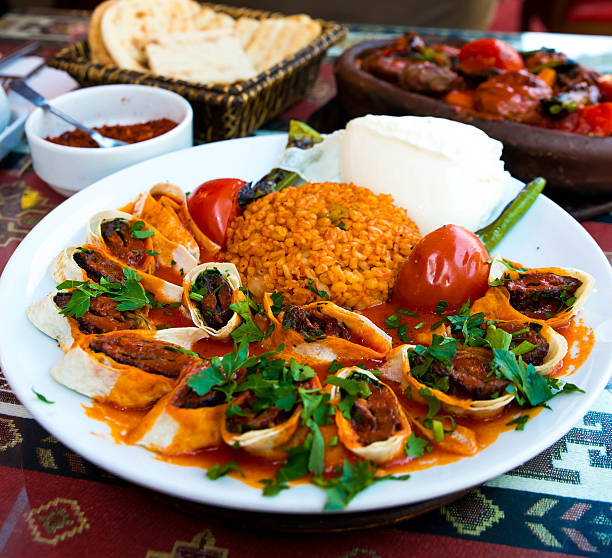 istock Traditional food in a Turkish restaurant 613529874