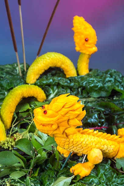 istock Arrangement With Carved Dragons 613532606