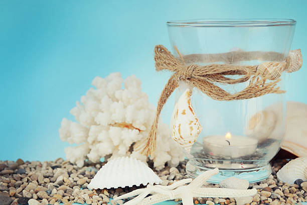 istock summer time with fish star and sea shells 613533928