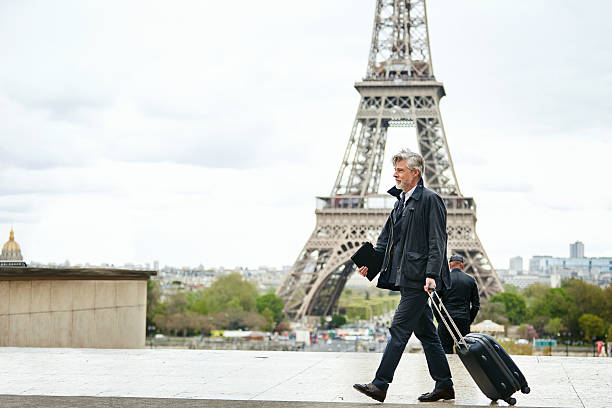 istock Making his way through the streets of Paris 613536390
