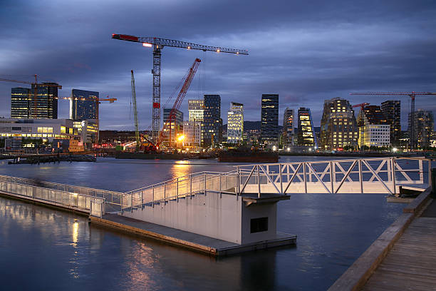 istock Panoramic View Of Modern buildings in Oslo, Norway 613537598