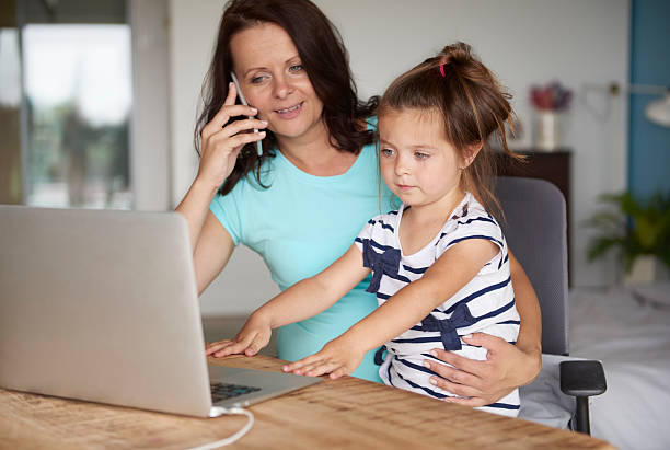 istock Huge curiosity mother and daughter 613537664