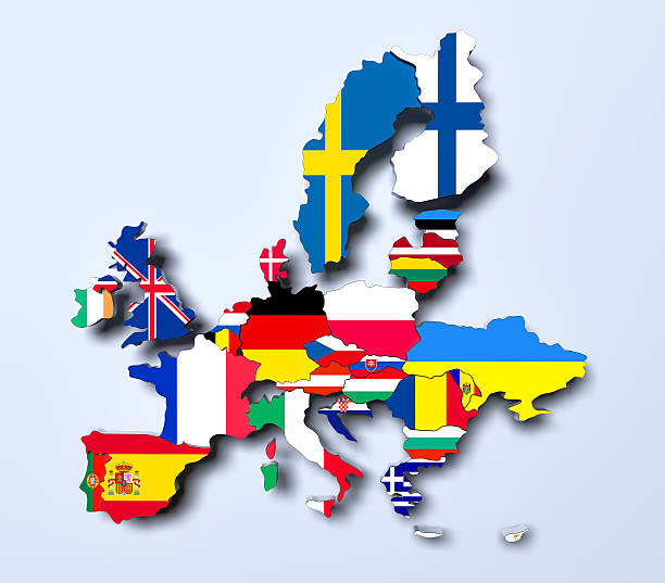 istock European Union political Map 3d rendered image 613541172