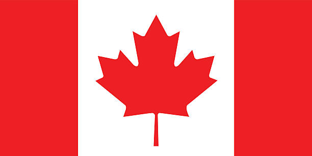 flaga kanady  - flag canadian flag patriotism national flag stock illustrations