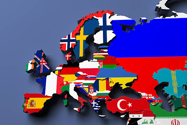 istock Europe  political map 3d rendered image 613541812